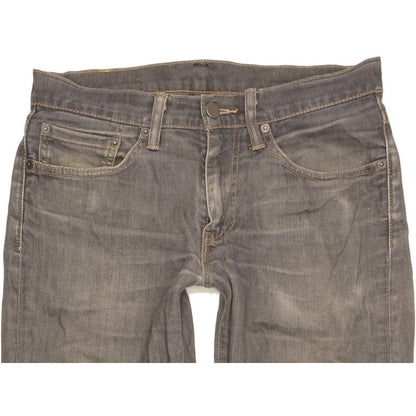 Levi's 511 Men Grey Straight Slim Stretch Jeans W31 L34