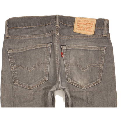 Levi's 511 Men Grey Straight Slim Stretch Jeans W31 L34