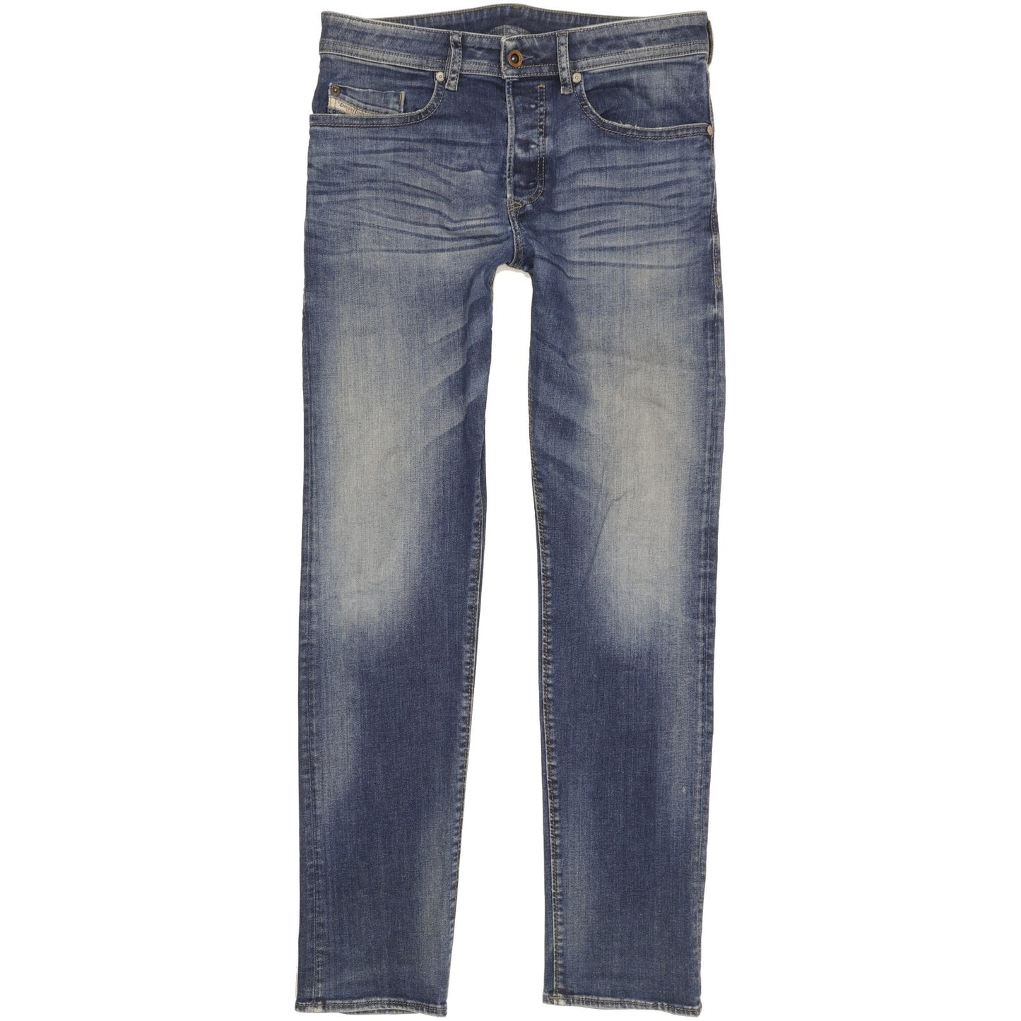 Diesel Buster Men Blue Tapered Slim Stretch Jeans W30 L32
