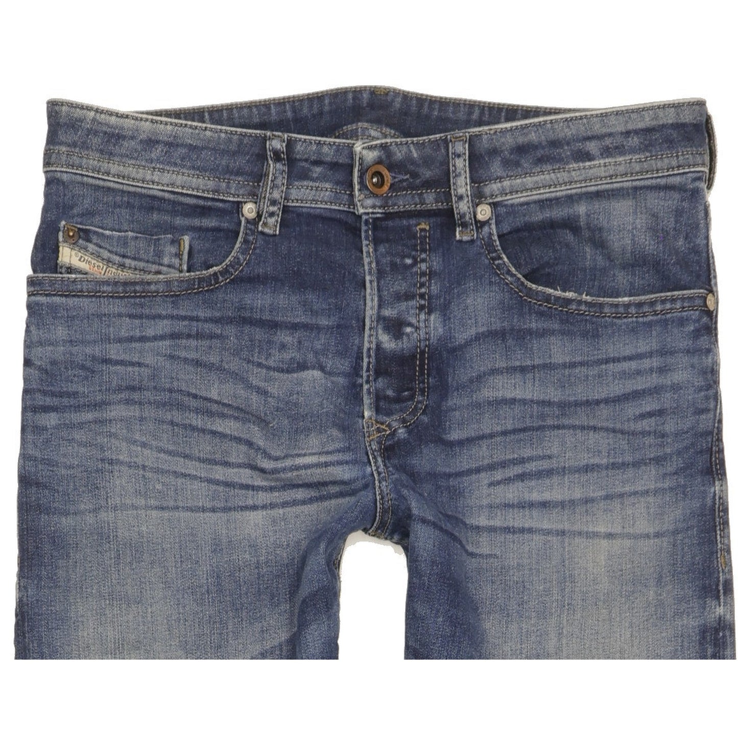 Diesel Buster Men Blue Tapered Slim Stretch Jeans W30 L32