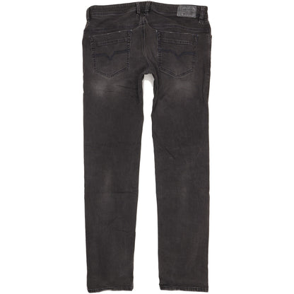 Diesel Safado Men Black Straight Slim Stretch Jeans W37 L35