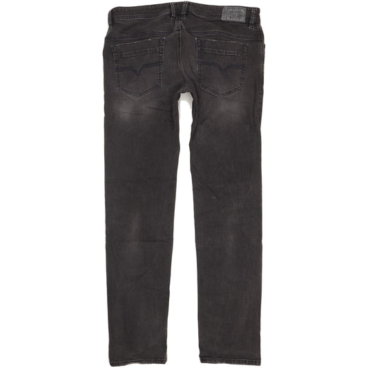 Diesel Safado Men Black Straight Slim Stretch Jeans W37 L35