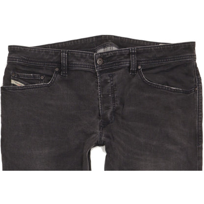 Diesel Safado Men Black Straight Slim Stretch Jeans W37 L35