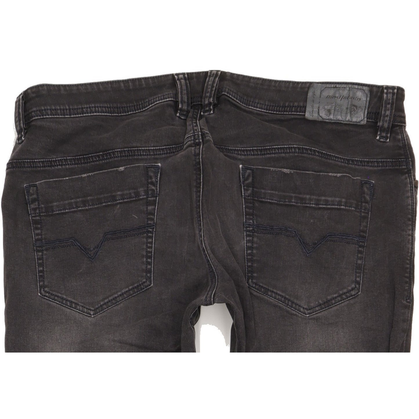 Diesel Safado Men Black Straight Slim Stretch Jeans W37 L35
