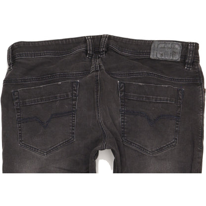 Diesel Safado Men Black Straight Slim Stretch Jeans W37 L35