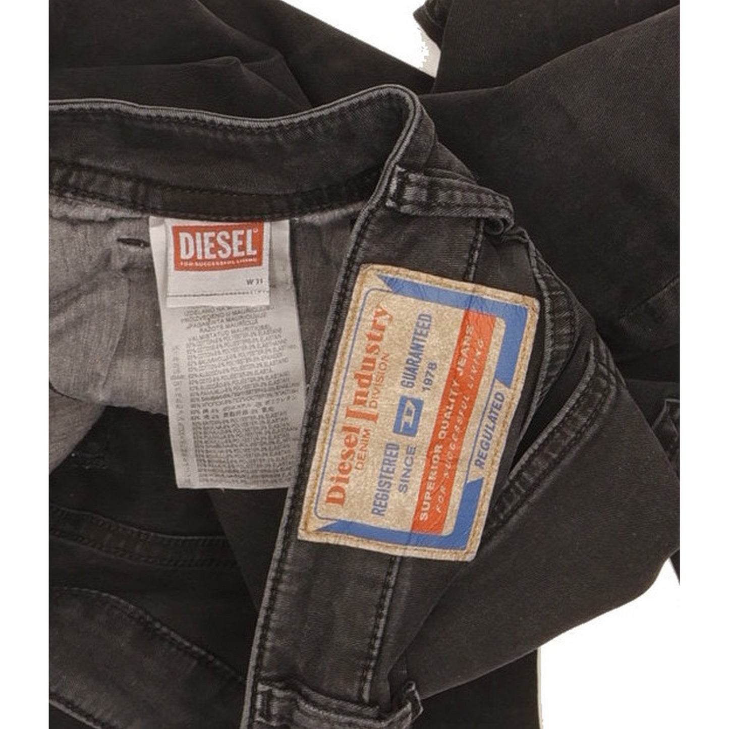Diesel Sleenker Men Black Skinny Slim Stretch Jeans W32 L32