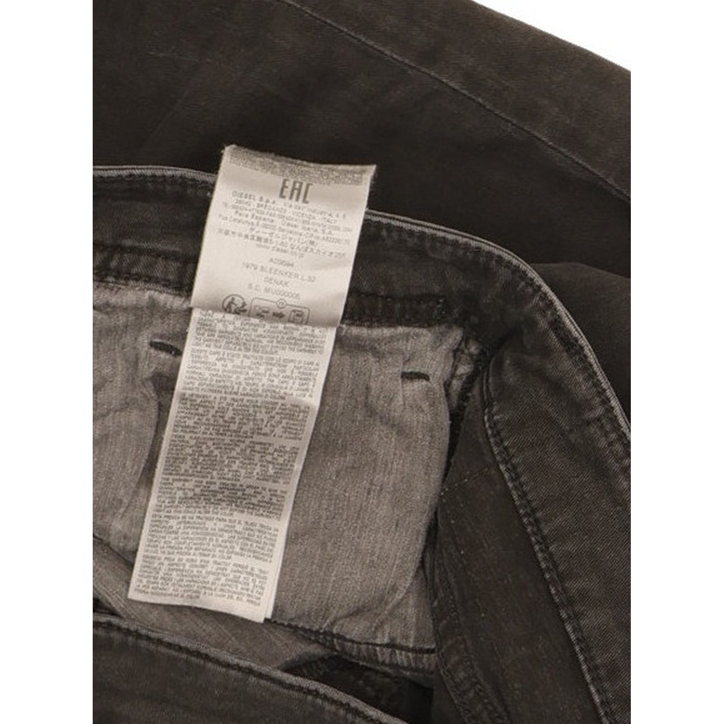 Diesel Sleenker Men Black Skinny Slim Stretch Jeans W32 L32