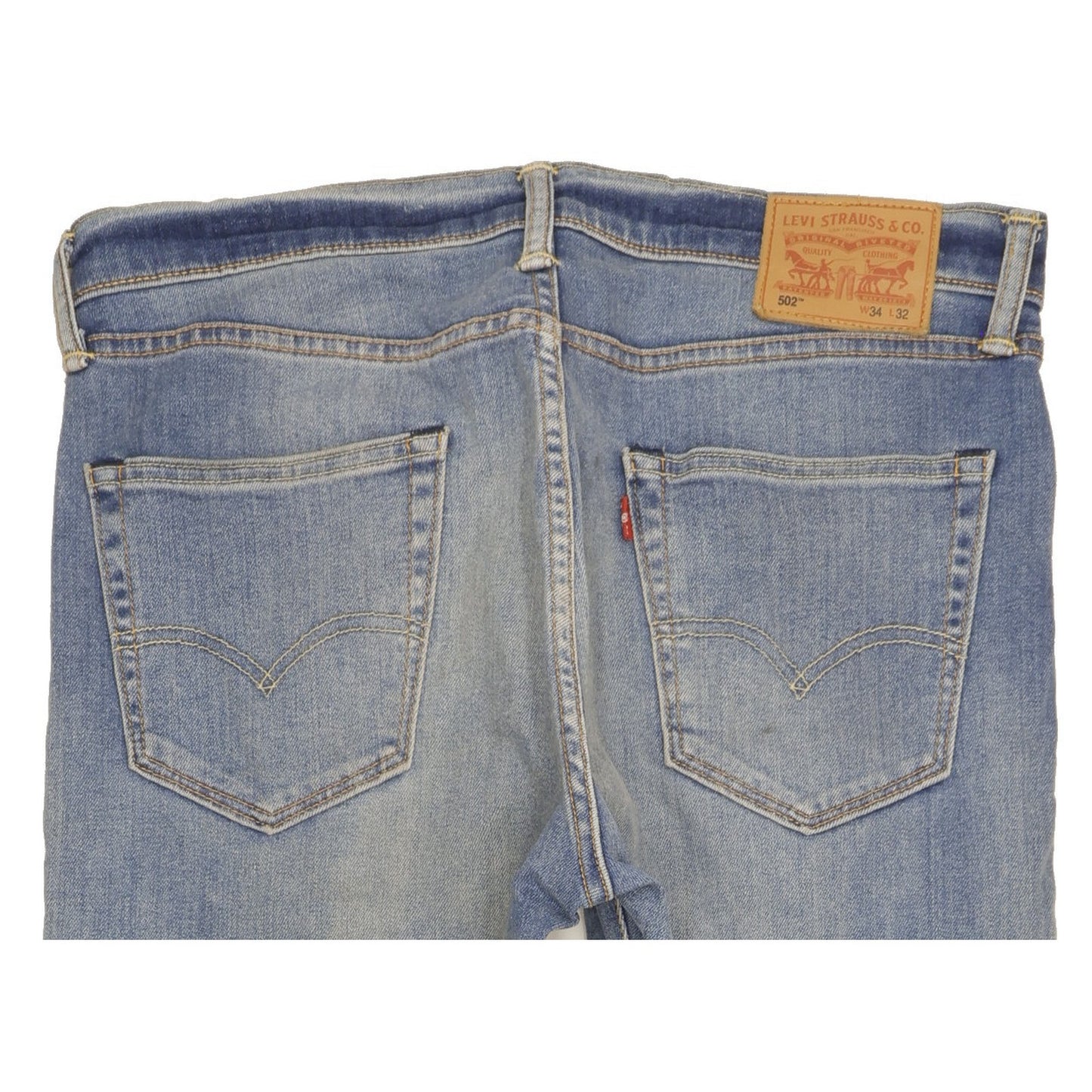 Levi's 502 Men Blue Tapered Regular Stretch Jeans W34 L31