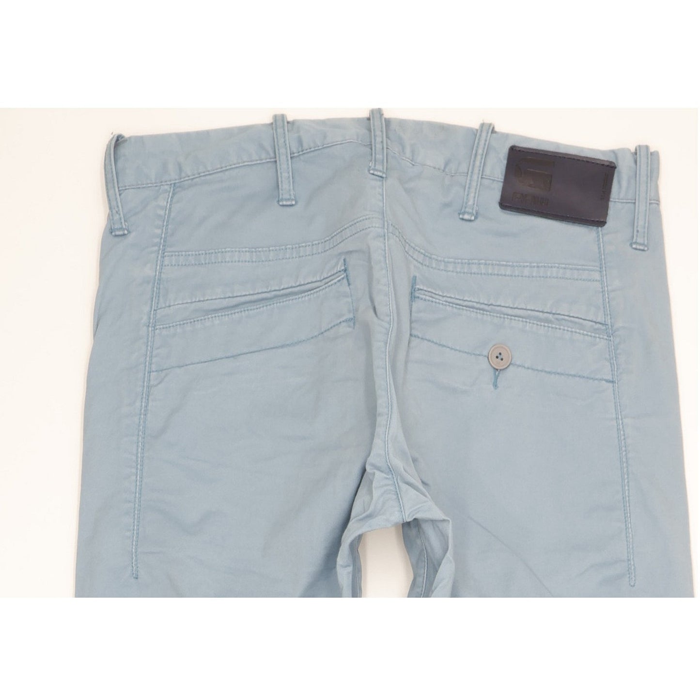 G-Star Bronson Men Blue Straight Slim Chino Stretch Jeans W31 L32