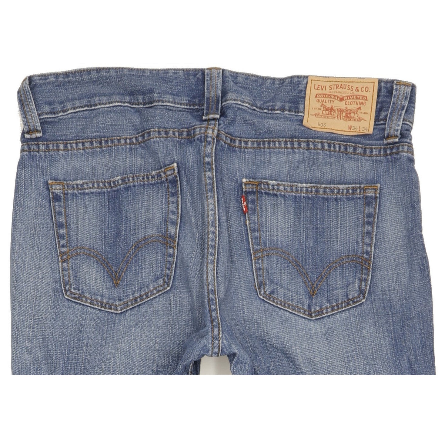Levi's 506 Men Blue Straight Regular Jeans W34 L33