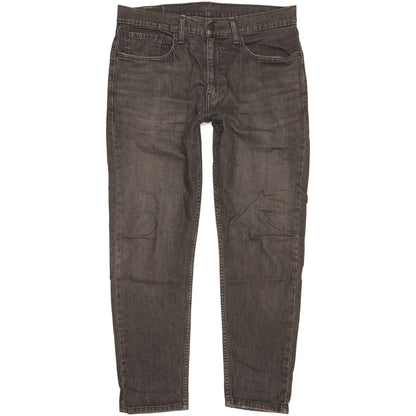 Levi's 502 Hi-Ball Men Black Tapered Regular Stretch Jeans W34 L30