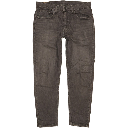 Levi's 502 Hi-Ball Men Black Tapered Regular Stretch Jeans W34 L30