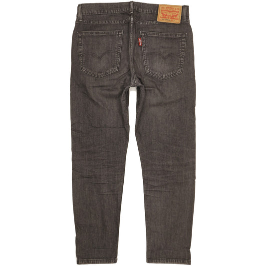 Levi's 502 Hi-Ball Men Black Tapered Regular Stretch Jeans W34 L30