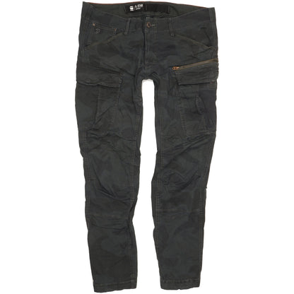 G-Star Men Black Tapered Regular Stretch Jeans W38 L34