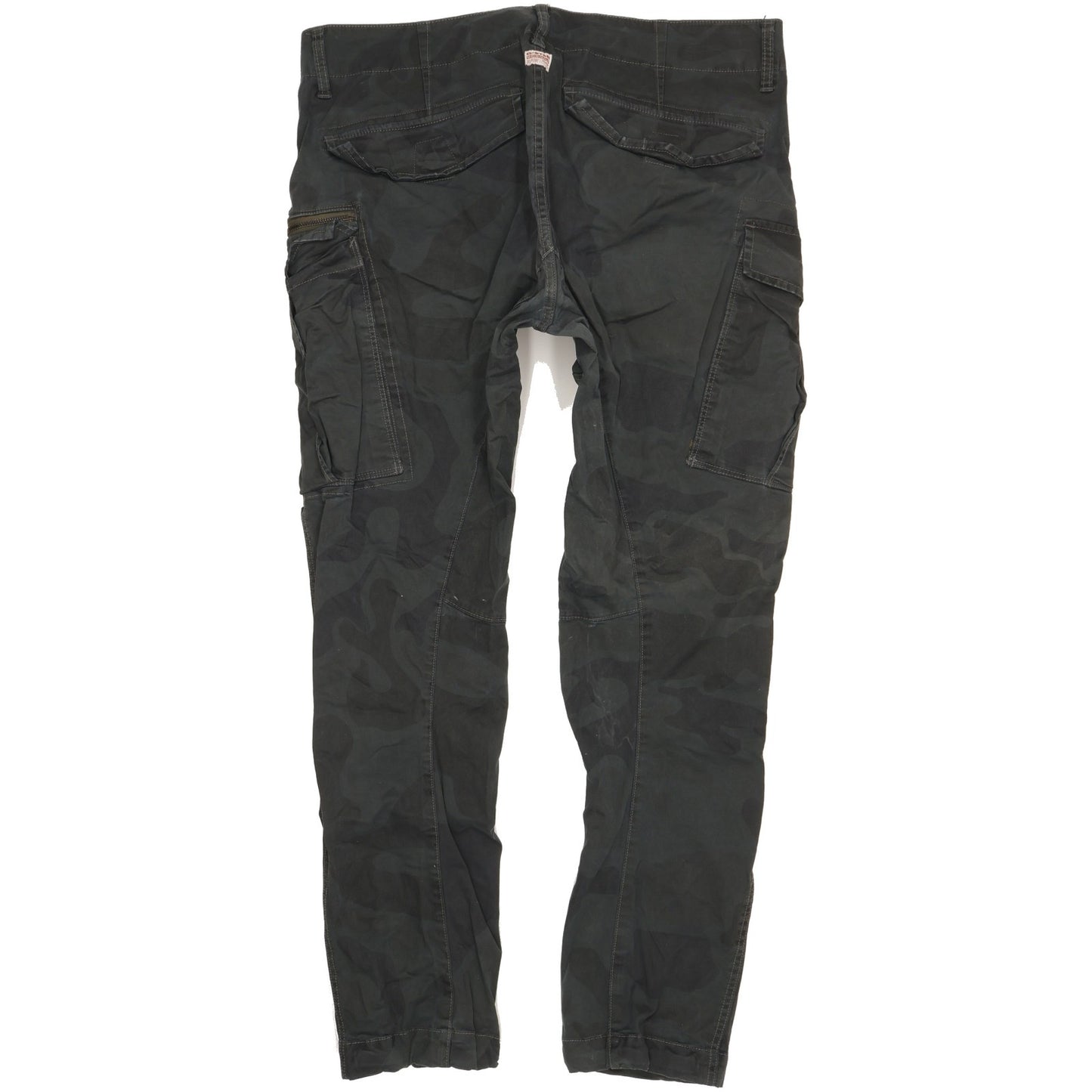 G-Star Men Black Tapered Regular Stretch Jeans W38 L34