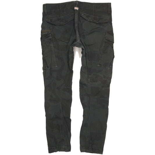 G-Star Men Black Tapered Regular Stretch Jeans W38 L34