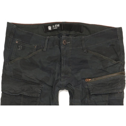 G-Star Men Black Tapered Regular Stretch Jeans W38 L34