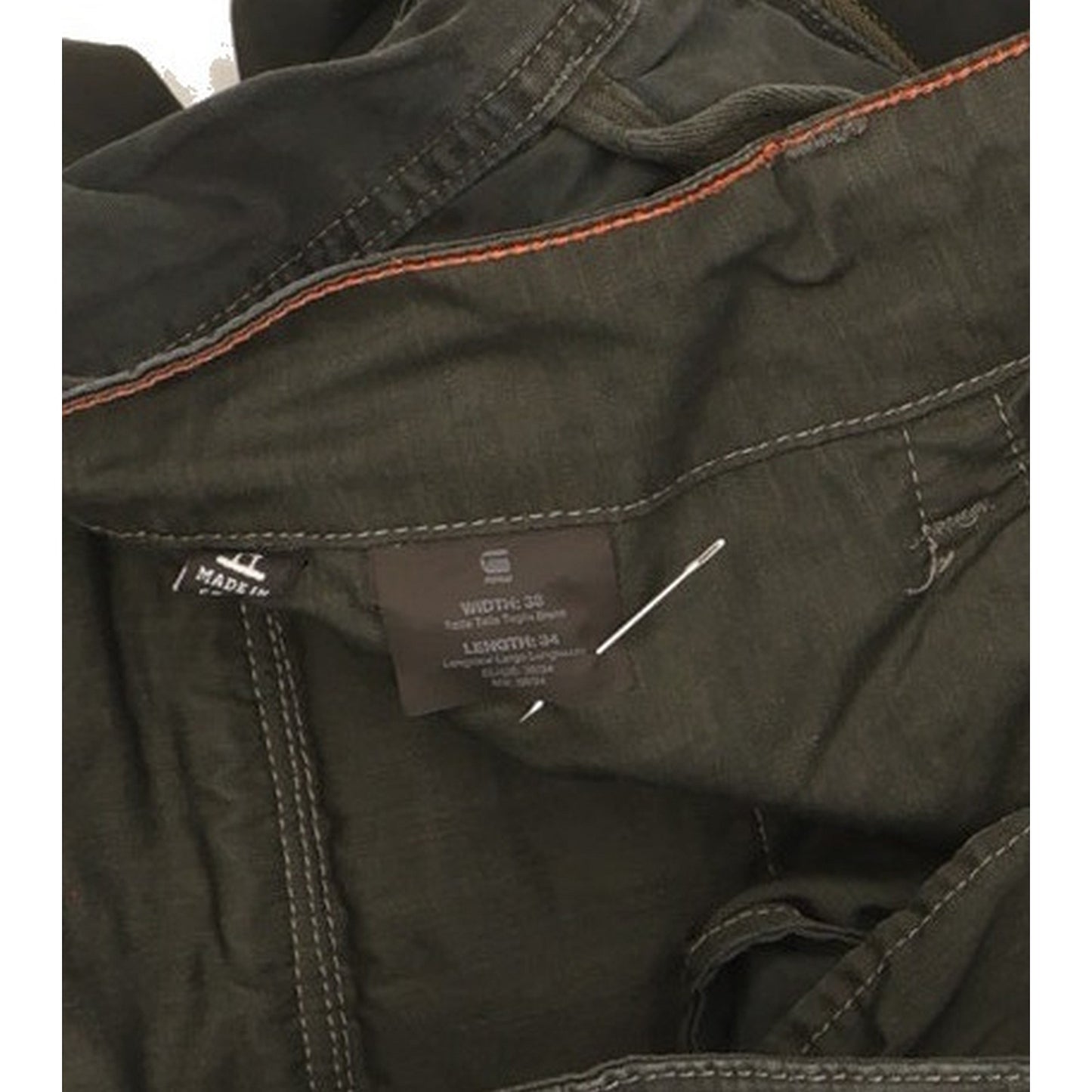 G-Star Men Black Tapered Regular Stretch Jeans W38 L34