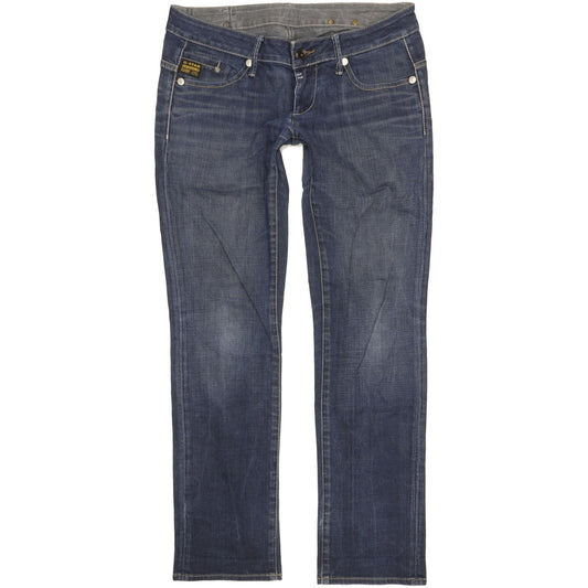 G-Star Midge Women Blue Straight Slim Stretch Jeans W31 L31