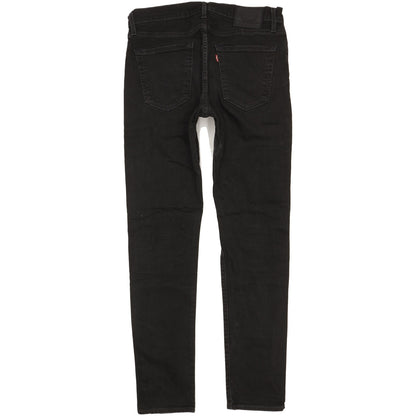 Levi's 512 Men Black Tapered Slim Stretch Jeans W33 L33