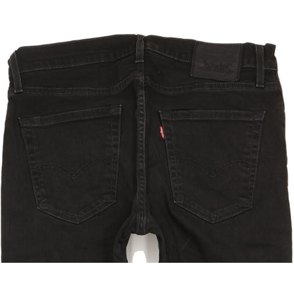 Levi's 512 Men Black Tapered Slim Stretch Jeans W33 L33