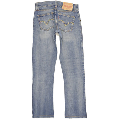 Levi's 504 Women Blue Straight Slim Stretch Jeans W28 L30