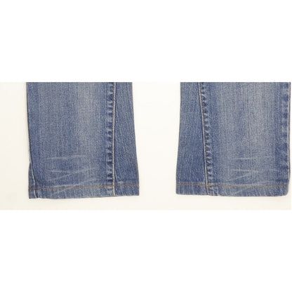 Levi's 504 Women Blue Straight Slim Stretch Jeans W28 L30