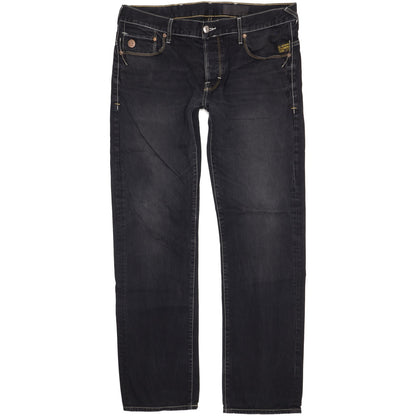 G-Star Heller Men Black Straight Regular Jeans W36 L33
