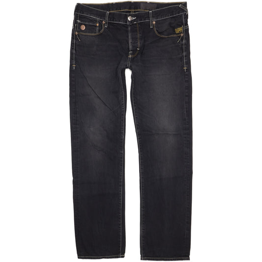 G-Star Heller Men Black Straight Regular Jeans W36 L33