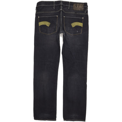 G-Star Heller Men Black Straight Regular Jeans W36 L33