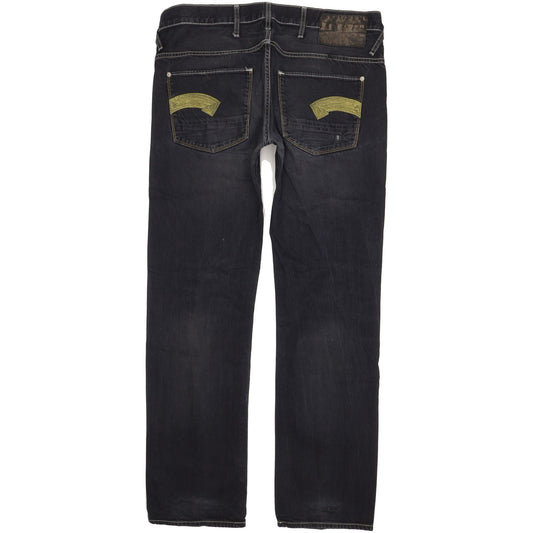 G-Star Heller Men Black Straight Regular Jeans W36 L33