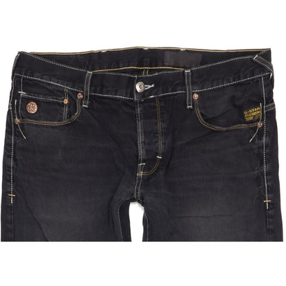 G-Star Heller Men Black Straight Regular Jeans W36 L33