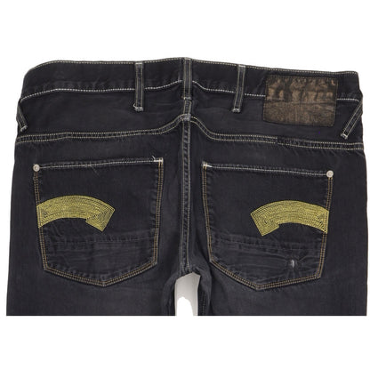 G-Star Heller Men Black Straight Regular Jeans W36 L33
