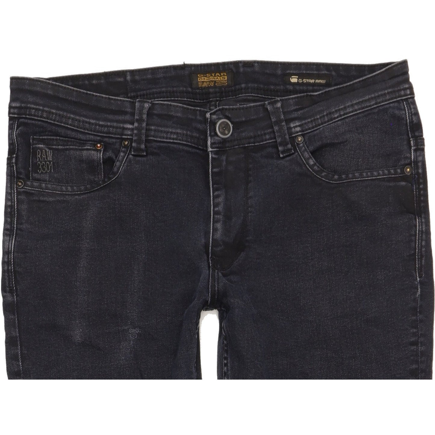 G-Star Biker Men Navy Straight Regular Jeans W34 L31