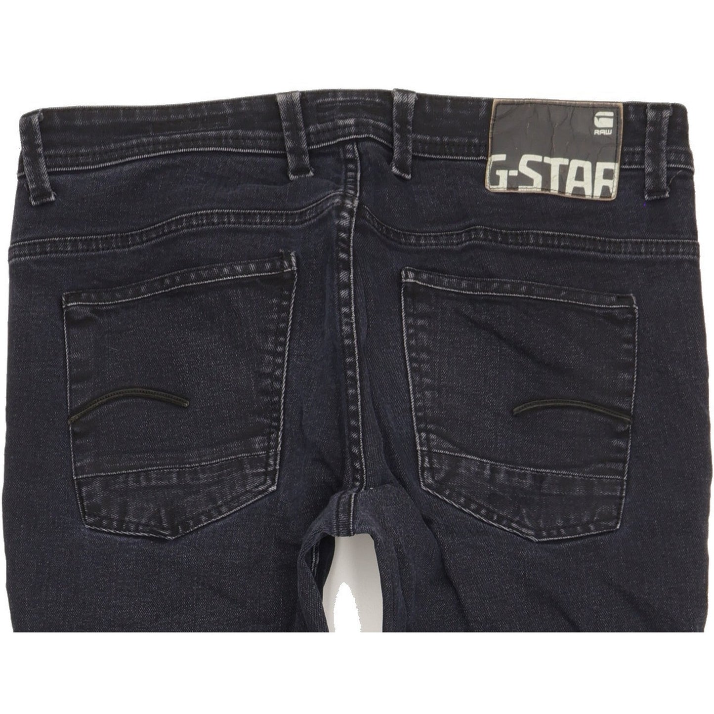 G-Star Biker Men Navy Straight Regular Jeans W34 L31