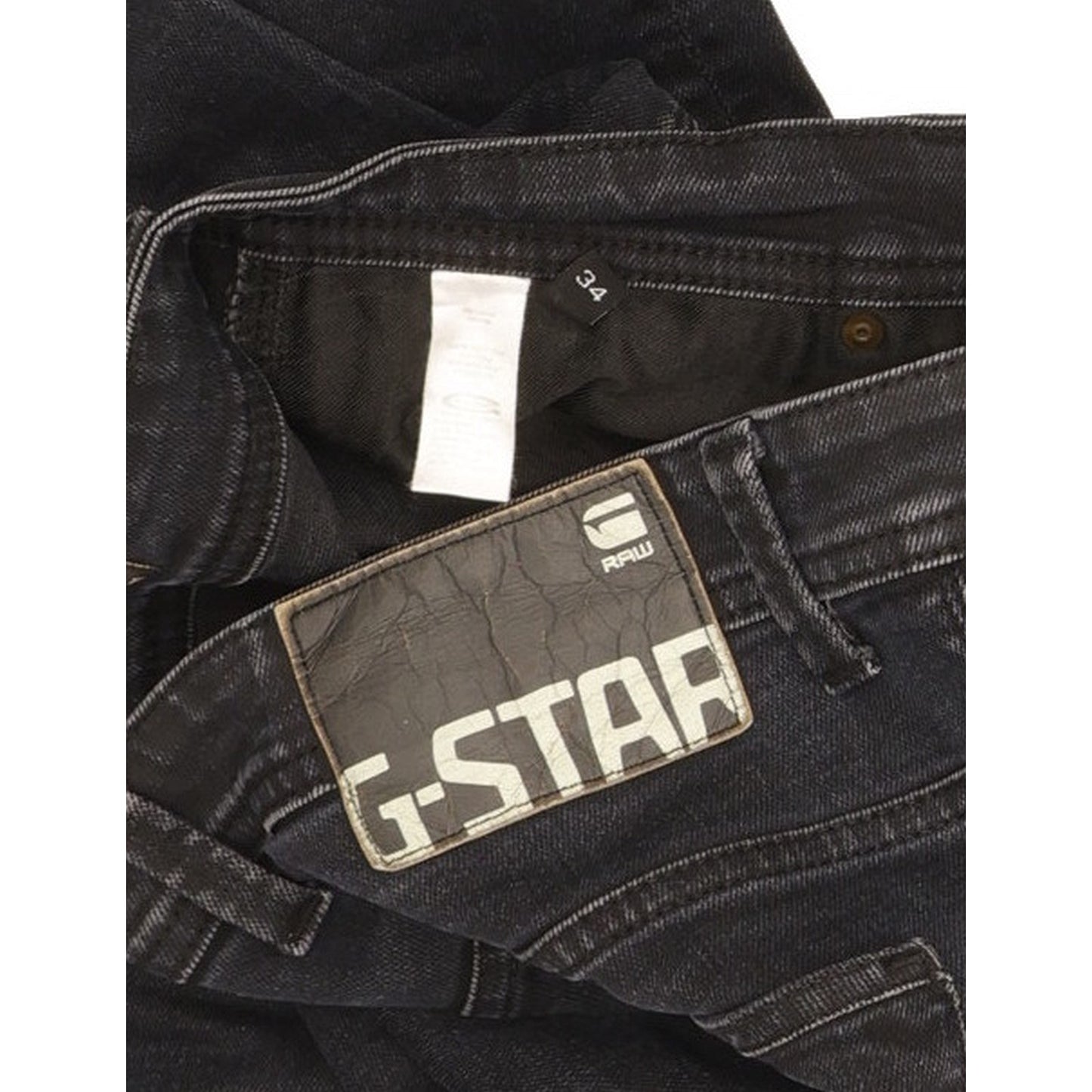 G-Star Biker Men Navy Straight Regular Jeans W34 L31