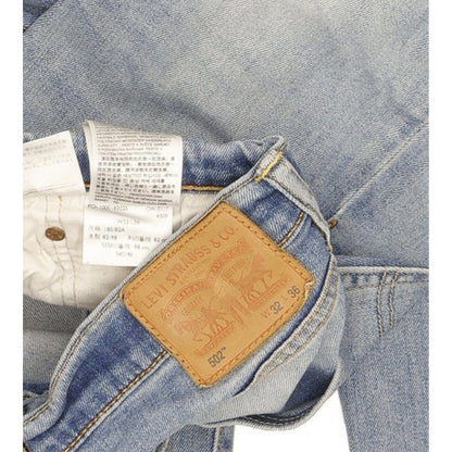Levi's 502 Men Blue Tapered Regular Stretch Jeans W32 L34