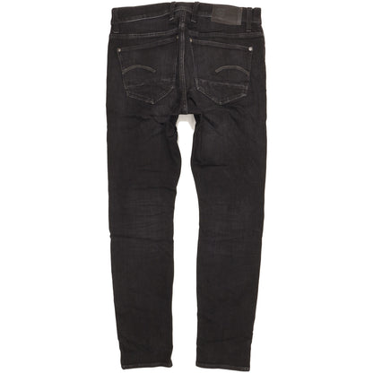 G-Star Men Black Skinny Slim Stretch Jeans W32 L30