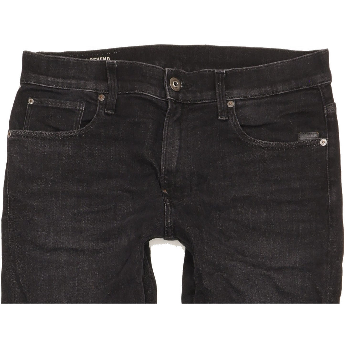 G-Star Men Black Skinny Slim Stretch Jeans W32 L30