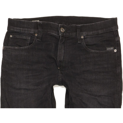 G-Star Men Black Skinny Slim Stretch Jeans W32 L30