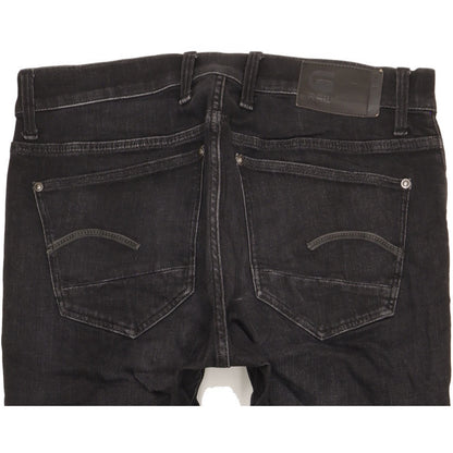 G-Star Men Black Skinny Slim Stretch Jeans W32 L30