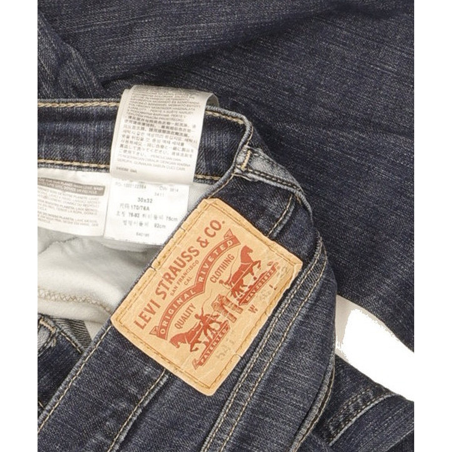 Levi's 541 Men Blue Straight Slim Stretch Jeans W30 L30