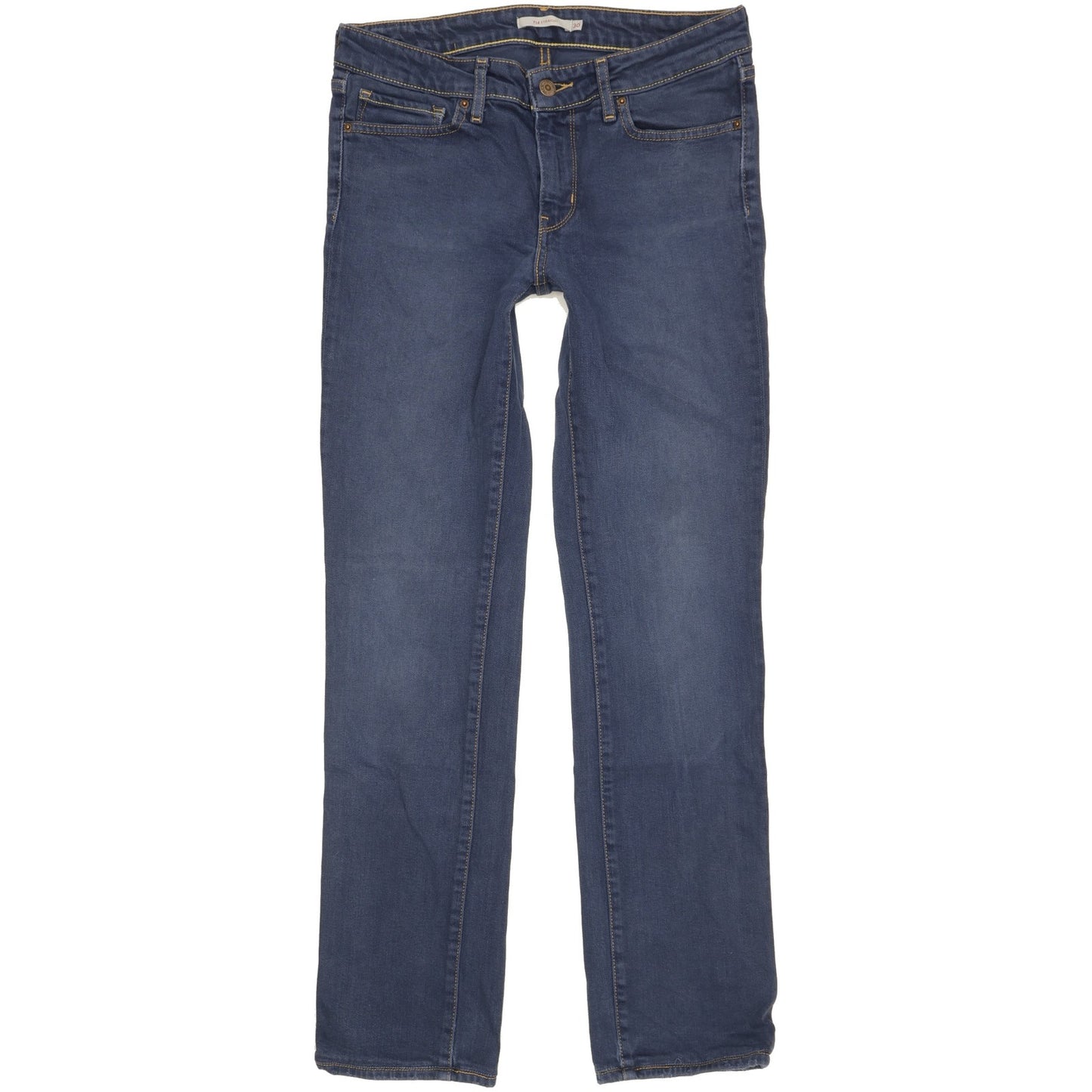 Levi's 714 Women Blue Straight Slim Stretch Jeans W30 L30