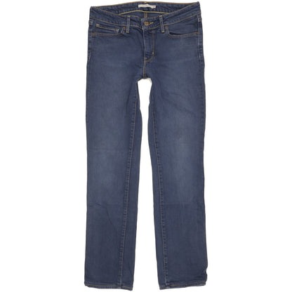 Levi's 714 Women Blue Straight Slim Stretch Jeans W30 L30