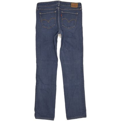 Levi's 714 Women Blue Straight Slim Stretch Jeans W30 L30