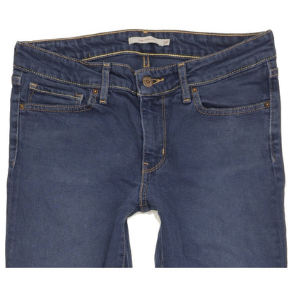 Levi's 714 Women Blue Straight Slim Stretch Jeans W30 L30