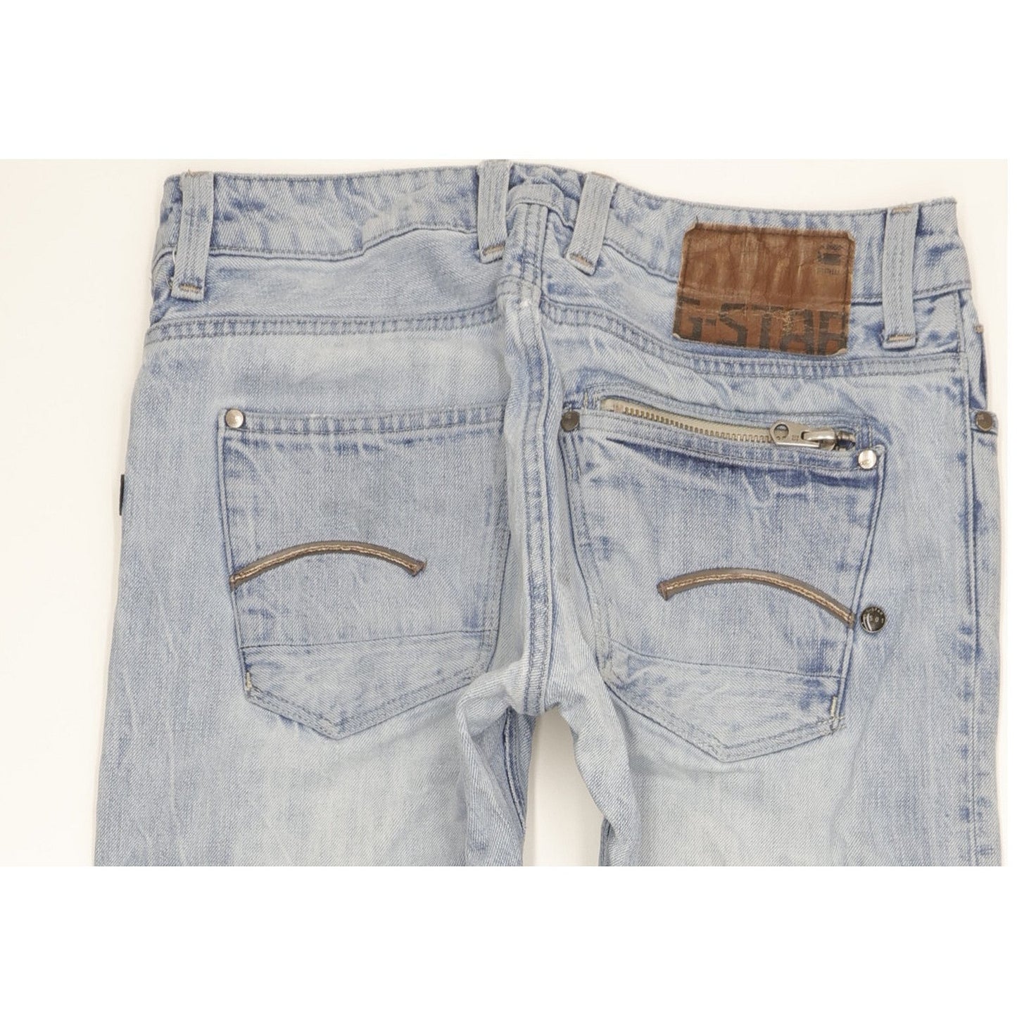 G-Star Men Blue Straight Regular Stretch Jeans W32 L32