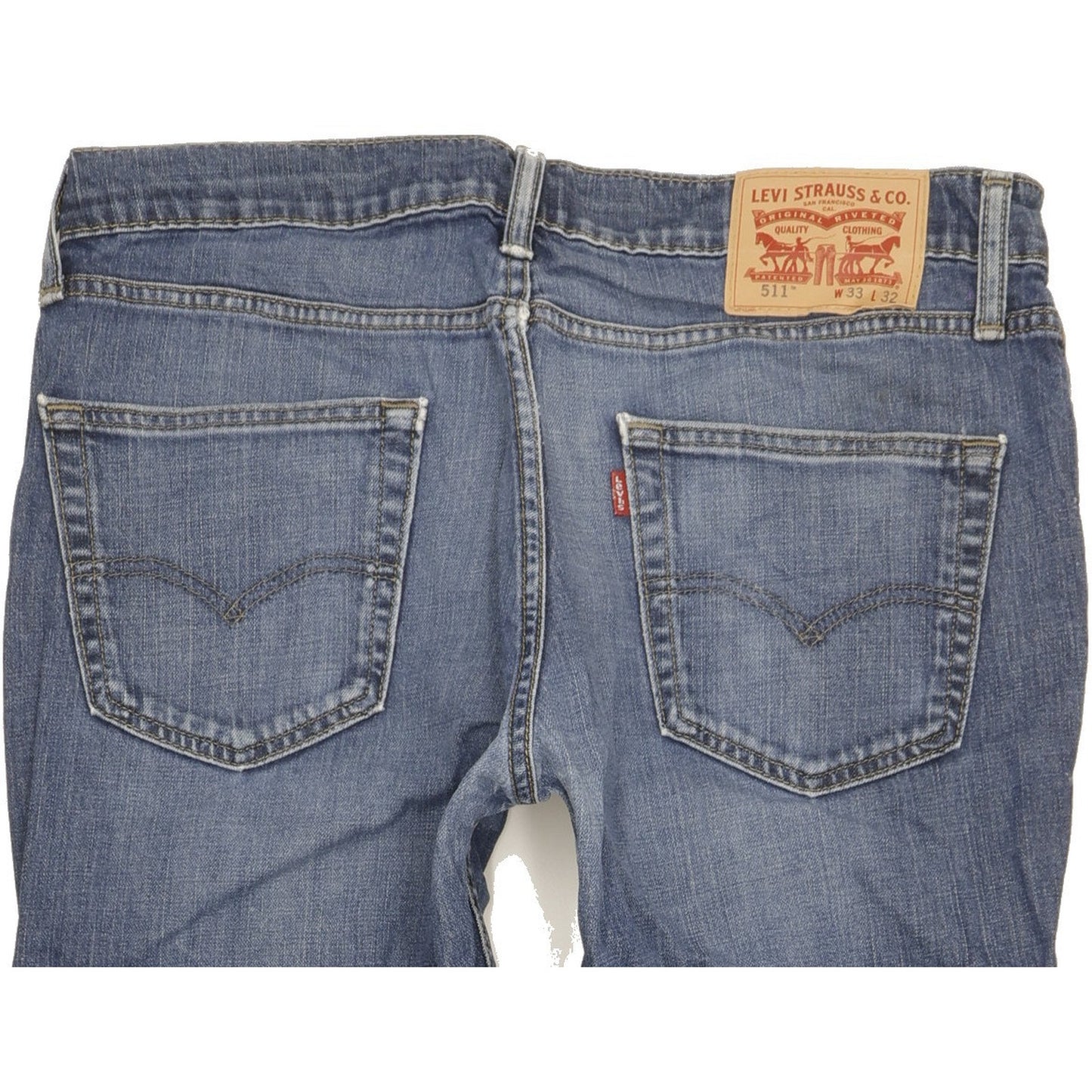 Levi's 511 Men Blue Straight Slim Stretch Jeans W33 L31