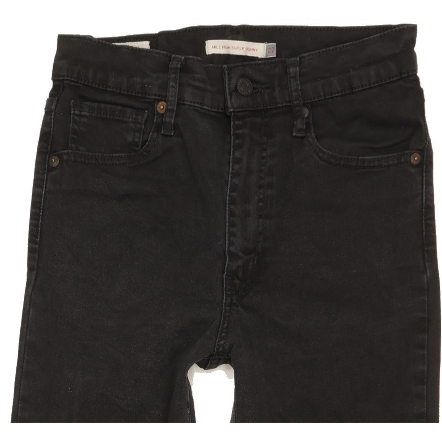 Levi's Mile Women Black Skinny Slim Stretch Jeans W27 L33