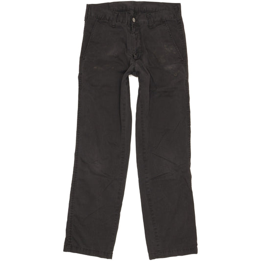 Carhartt Men Black Straight Regular Stretch Jeans W30 L30
